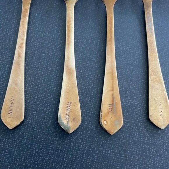 Brass Dessert Fork (6) - Picture 2 of 7